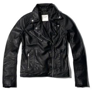 Abercrombie & Fitch Faux Leather Moto Jacket